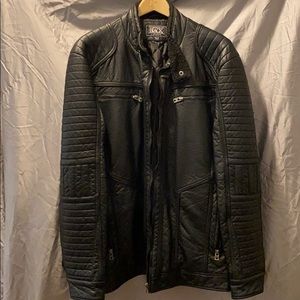 Buckle Black Faux Leather Jacket